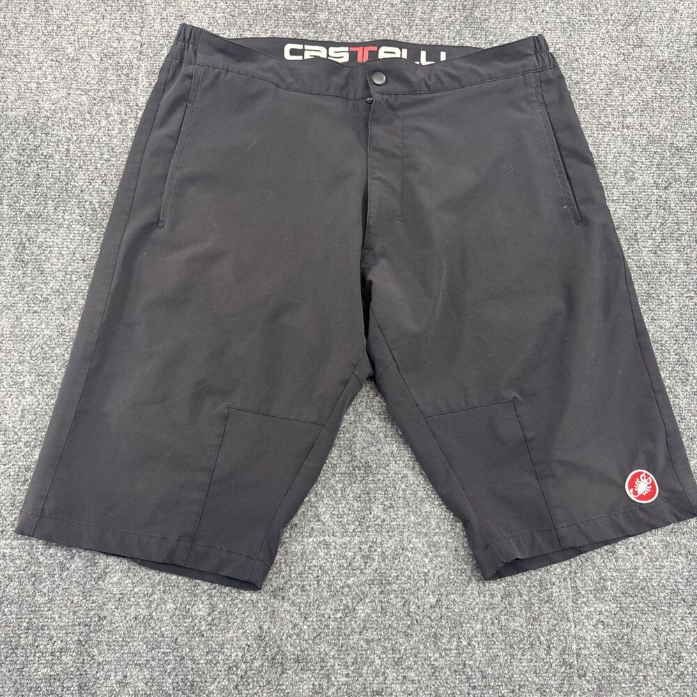 Castelli Men’s XL Black Cycling MTB Shorts Mountain Bike Gravel Performance